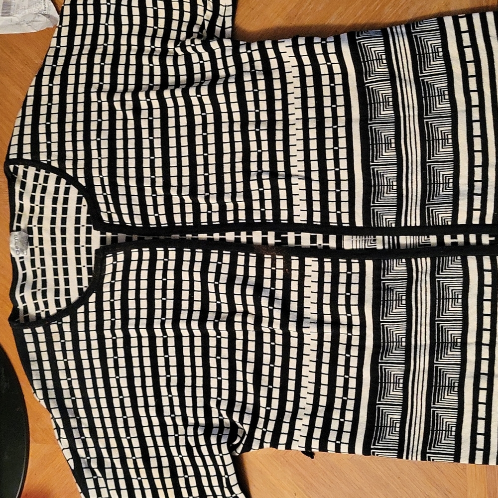 Chico cardigan black and off white